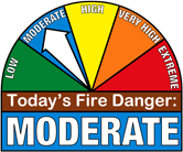 fire danger moderate