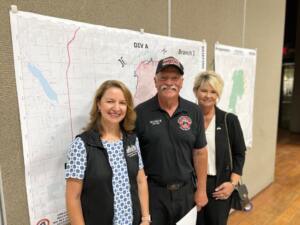 On the left is Mary Kuney, Spokane County Commissioner 4th District Commissioner Board Chair, and to the right of Chief Martin is Suzanne Schmidt, State Representative 4th Legislative District.