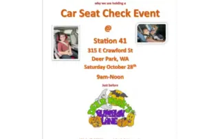Pumpkin Lane Car Seat Check Flyer