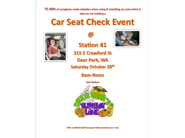 Pumpkin Lane Car Seat Check Flyer