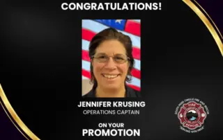 Jennifer Krusing, Operations Captain Promotion