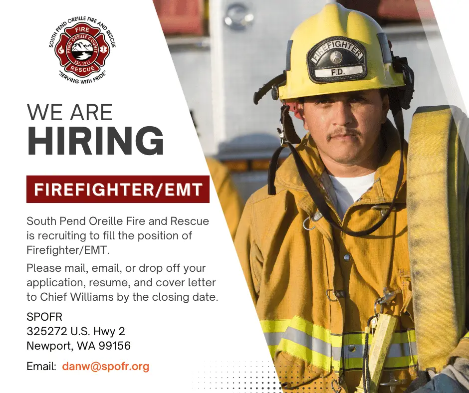 Job Announcement – Firefighter / EMT Full-time