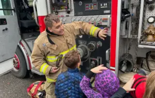 Titus demonstrates fire engine