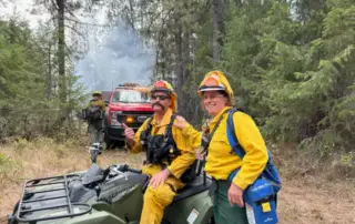 Royal Fire - Chief Stocking, Operations Chief Krusing, Spokane Fire District 4, and DNR