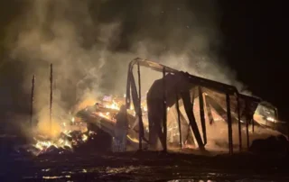 Barn fire December 2025