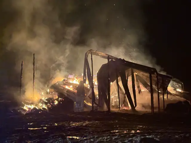 Barn fire December 2025