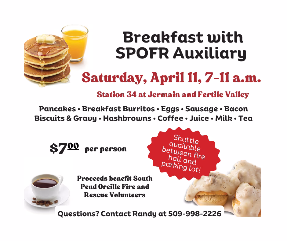 SPOFR Auxiliary 2026 Pancake Feed Fundraiser